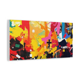 Abstract Color Splash Canvas Print - Vibrant Stretched Matte Wall Art thumbnail 27