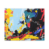 Abstract Color Splash Matte Canvas Print — Modern Stretched Wall Art thumbnail 8