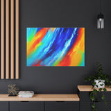 Abstract Rainbow Wave Matte Canvas Print — Vibrant Stretched Wall Art thumbnail 88