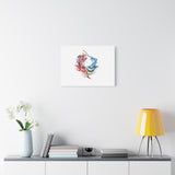 Abstract Color Splash Canvas Print — Modern Watercolor Circle Art on Matte Stretched Canvas thumbnail 37