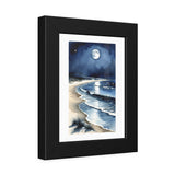 Moonlit Beach Framed Poster — Serene Ocean Wall Art thumbnail 4