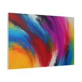 Abstract Rainbow Swirl Matte Canvas Print (Stretched) thumbnail 86