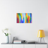 Abstract Rainbow Waves Matte Canvas Print — Vibrant Colorful Wall Art thumbnail 48