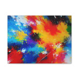 Abstract Color Splash Matte Canvas Print — Vibrant Stretched Wall Art thumbnail 4