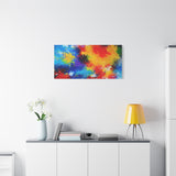 Abstract Color Splash Matte Canvas Print — Vibrant Stretched Wall Art thumbnail 75