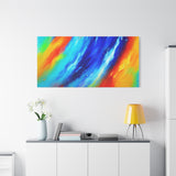 Abstract Rainbow Wave Matte Canvas Print — Vibrant Stretched Wall Art thumbnail 96