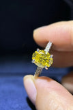 2 Carat Moissanite 925 Sterling Silver Ring thumbnail 4