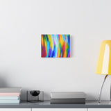 Abstract Rainbow Waves Matte Canvas Print — Vibrant Colorful Wall Art thumbnail 27