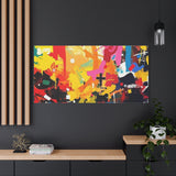 Abstract Color Splash Canvas Print - Vibrant Stretched Matte Wall Art thumbnail 97