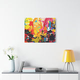 Abstract Color Splash Canvas Print - Vibrant Stretched Matte Wall Art thumbnail 63
