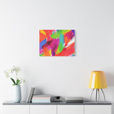 Abstract Rainbow Brushstrokes Matte Canvas Wall Art — Vibrant Stretched 1.25" thumbnail 51