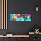 Abstract Rainbow Splash Matte Canvas Print thumbnail 82