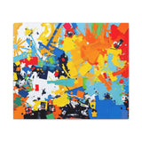 Abstract Splash Colorful Matte Canvas Wall Art – Vibrant Modern Stretched Print thumbnail 10