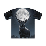 Stag Moon Graphic Tee — Men’s Loose All-Over Print T-Shirt thumbnail 2