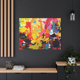 Abstract Color Splash Canvas Print - Vibrant Stretched Matte Wall Art thumbnail 91