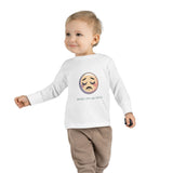 Toddler Long Sleeve Tee — 'Wake Me Up Later' Sleepy Emoji Kids Shirt thumbnail 11