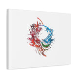 Abstract Color Splash Canvas Print — Modern Watercolor Circle Art on Matte Stretched Canvas thumbnail 36