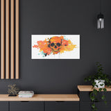 Skull Art Canvas Print – Vibrant Paint-Splash Skull Wall Decor thumbnail 73