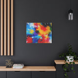 Abstract Color Splash Matte Canvas Print — Vibrant Stretched Wall Art thumbnail 64