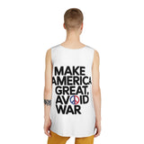 Make America Great Avoid War Tank Top — Peace Symbol Political Statement Tee thumbnail 4