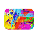 Color Splash Bath Mat — Vibrant Abstract Paint Splash Bathroom Rug thumbnail 1