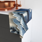 Moonlit Ocean Hand Towel — Coastal Night Beach Waves Design thumbnail 4