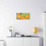 Abstract Orange & Green Canvas Art — Vibrant Modern Wall Decor thumbnail 57
