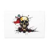 Skull Splash Art Canvas — Grunge Skull Wall Decor, Edgy Gothic Home Accent thumbnail 14