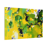 Abstract Green & Yellow Matte Canvas Print – Vibrant Modern Wall Art thumbnail 98