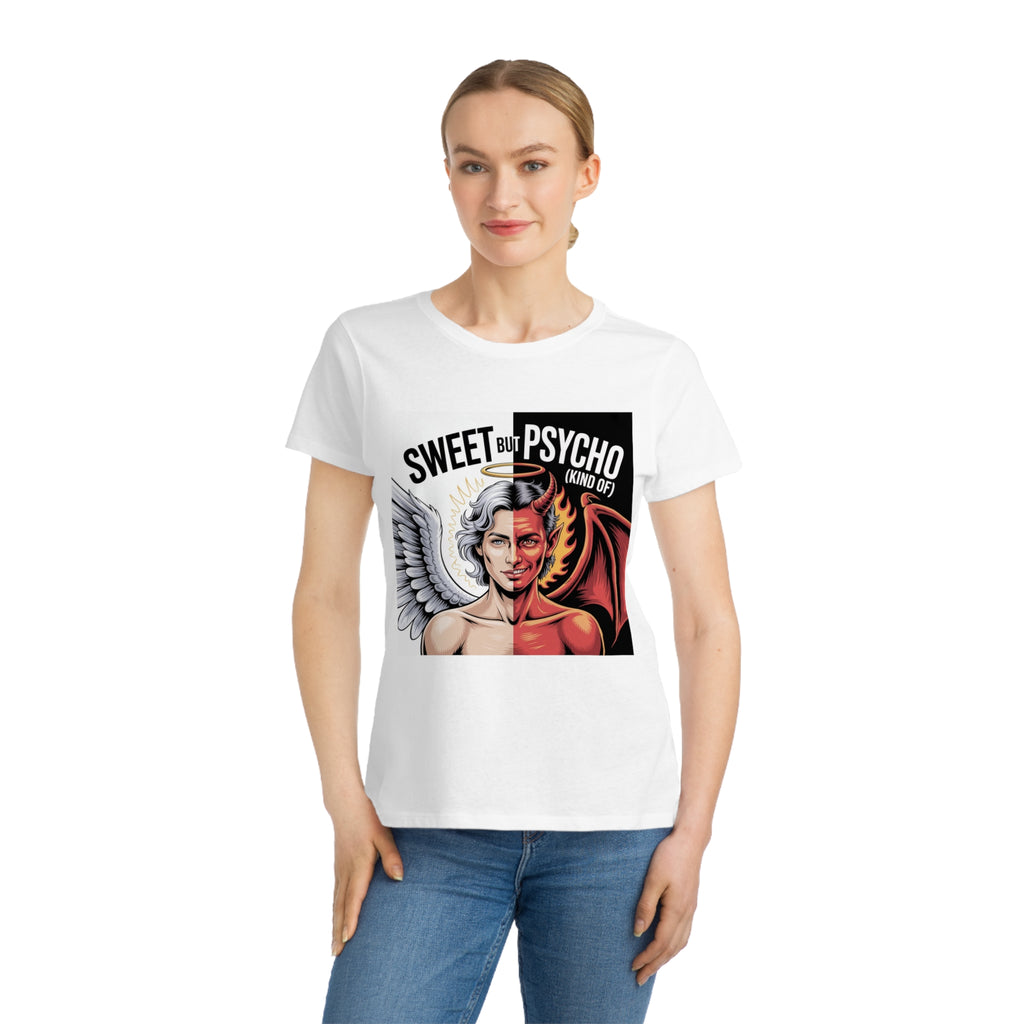 Sweet But Psycho Split Angel & Devil Women's T-Shirt