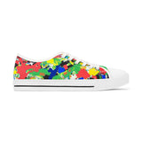 Women’s Low Top Sneakers — Colorful Paint Splat Design thumbnail 4