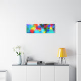 Abstract Rainbow Splash Matte Canvas Print thumbnail 69