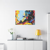 Abstract Color Splash Matte Canvas Print — Modern Stretched Wall Art thumbnail 78