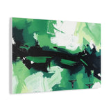 Abstract Green Brushstroke Canvas Print thumbnail 47