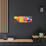 Abstract Color Splash Canvas Print - Vibrant Stretched Matte Wall Art thumbnail 70