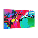 Abstract Neon Splash Matte Canvas Print — Vibrant Colorful Stretched Wall Art thumbnail 56