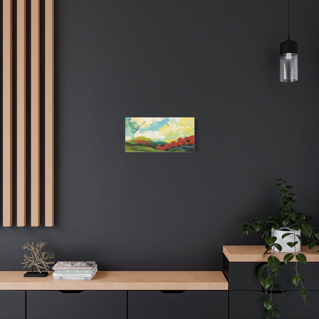 Abstract Colorful Landscape Canvas