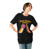 Paws Before People T-Shirt — Cute Cat Paw High-Five Tee for Cat Lovers thumbnail 7
