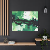 Abstract Green Brushstroke Canvas Print thumbnail 91
