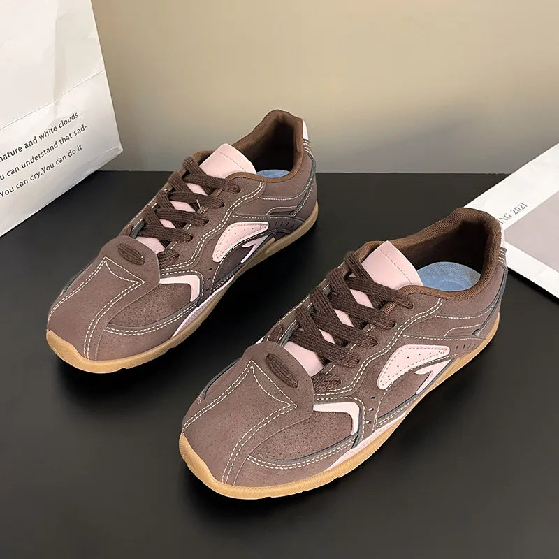 Contrast Flat Sneakers