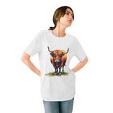 Highland Cow Graphic T-Shirt — Rustic Farm Animal Tee for Nature Lovers thumbnail 3