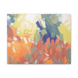 Abstract Colorful Brushstroke Matte Canvas Wall Art – Vibrant Orange & Green Stretched Print thumbnail 31