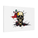Skull Splash Art Canvas — Grunge Skull Wall Decor, Edgy Gothic Home Accent thumbnail 62