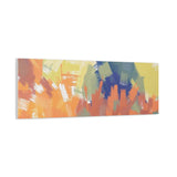Abstract Colorful Brushstroke Matte Canvas Wall Art – Vibrant Orange & Green Stretched Print thumbnail 26