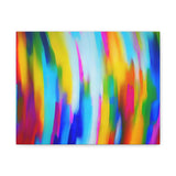Abstract Rainbow Waves Matte Canvas Print — Vibrant Colorful Wall Art thumbnail 3