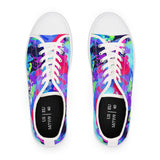 Women's Low Top Sneakers — Colorful Tie-Dye Splash Canvas Sneakers thumbnail 6