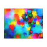 Abstract Rainbow Splash Matte Canvas Print thumbnail 3