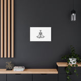 Yoga Skeleton Canvas Print — Meditating Skeleton Wall Art, Minimalist Gothic Home Decor thumbnail 34
