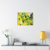 Abstract Green & Yellow Matte Canvas Print – Vibrant Modern Wall Art thumbnail 57