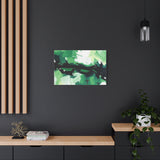 Abstract Green Brushstroke Canvas Print thumbnail 61